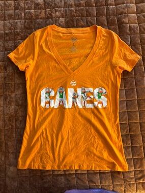 Dyme Lyfe WOMEN'S University of Miami Hurricanes / UM Orange T-Shirt - LARGE